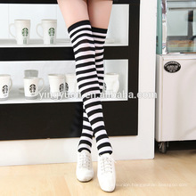 Chromatic Breathable Stripe Compression Support Pantyhose High Stocking